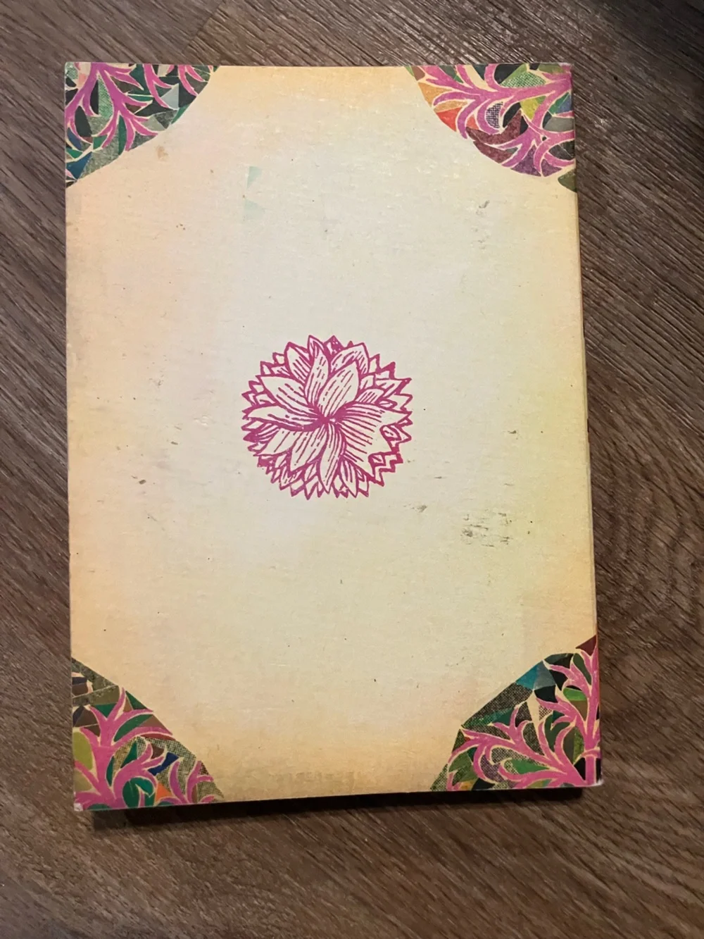 Floral journal I in Pink and Cream